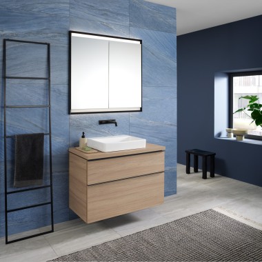 Vasque à poser Mix & Match Geberit ONE avec armoire Geberit iCon